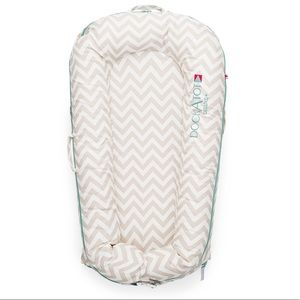 Dock A Tot - silver white chevron cover